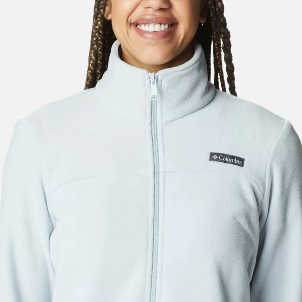 Women's Columbia Grey Castle Dale Full Zip Fleece Jacket Size: M - Picture 4 of 6